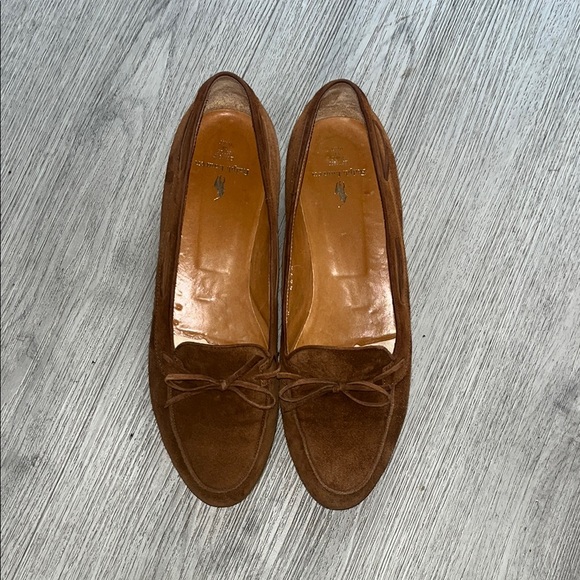Ralph Lauren Shoes - Ralph LaurenBrown Suede Loafers with Bow Detail